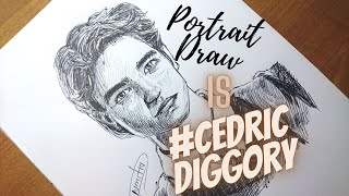 Harry Potter is CedricDiggory in Portrait Draw [upl. by Eniahs]