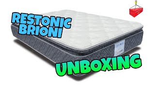 COLCHON RESTONIC BRIONI  Unboxing y Review [upl. by Lon]