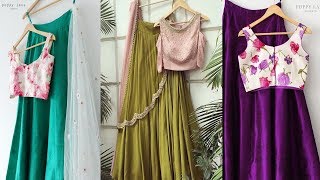 Super Stylish Plain Lehenga Choli Designs  Latest Lehenga CHoli Designs [upl. by Yltneb139]