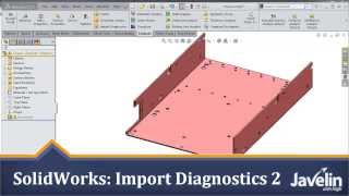 SolidWorks Tutorial Import Diagnostics 2  Manual Healing Technique [upl. by Lambrecht654]