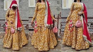 24 Kali Lehenga With CanCan Cutting And Stitching 24 Panels Lehenga Skirt Kalidar Lehnga DIY [upl. by Ahsinnod]