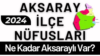 AKSARAY NÜFUSU 2024  Sıralı Aksaray İlçe Nüfusları  Aksaraylılar En Çok Nerede Yaşıyor [upl. by Arinaj]