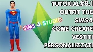 Tutorial 81  Outfit in the sims 4 come creare materiale personalizzato [upl. by Amis]