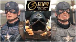 Manipple Captain America 112 Helmeted Head Sculpt for SH Figuarts Captain America [upl. by Aiekram]