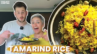 MOST DELICIOUS TAMARIND RICE RECIPE  Pulihora Rice Recipe  ft  PlantFuture  Food with Chetna [upl. by Eidnac]