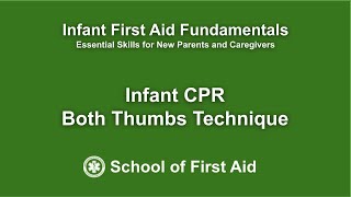 Infant CPR LifeSaving Techniques Using the Both Thumbs Method [upl. by Atilrep]