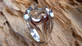 Claw Ring Sterling Silver kaisar power silver [upl. by Bronk]