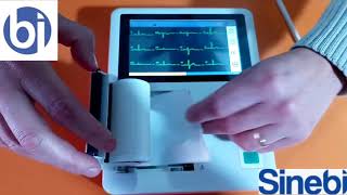 Electrocardiografo Comen H3 CM1200A con Diagnostico Presuntivo y Pantalla Tactil SINEBI [upl. by Sivrad]