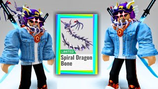 GET THIS FREE LIMITED ITEM Spiral Dragon Bone  How to get free items on Roblox 2023 [upl. by Asilrak556]