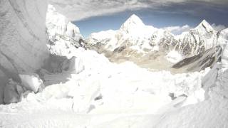 Descending Khumbu Icefall on Mt Everest [upl. by Lleznov996]