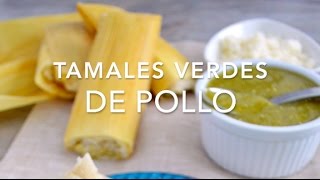 TAMALES VERDES DE POLLO o CERDO  Recetas fáciles Pizca de Sabor [upl. by Anairad]