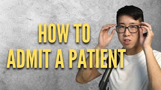 How To Admit A Patient In Epic [upl. by Sheba]