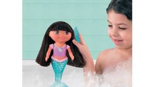 Fisherprice Dora The Explorer Swim And Splash Mermaid Dora [upl. by Atiuqehs]