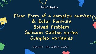 Eulers Formula for Polar Form Complex Numbers  Solved problem by Belief physics [upl. by Egiarc]