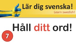 Lär dig svenska som andraspråk grundläggande [upl. by Lihkin590]