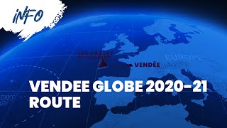 Route of the Vendée Globe 20202021 [upl. by Bale]