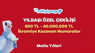 Milli Piyango 31 Aralık 2023 Çekilişi No 77  800 TL ve 40000000 Tl İkramiye Çekilişi [upl. by Boar]