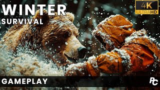 WINTER SURVIVAL Simulator First Gameplay  New Survival Game in Unreal Engine 5  No Commentary [upl. by Sdlonyer]