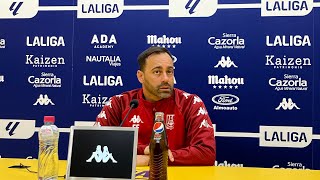 RUEDA DE PRENSA Fran Fernández Real Oviedo J13 [upl. by Dannon]