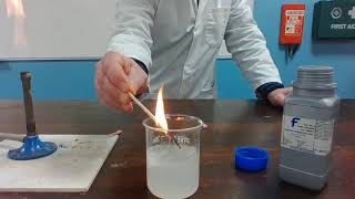 Reaction between Calcium and Water [upl. by Ranchod]