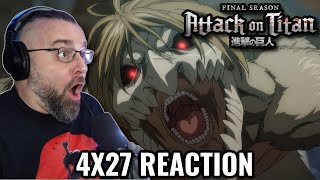 ATTACK ON TITAN 4X27 REACTION Retrospective Shingeki No Kyojin [upl. by Martres]