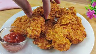 Cornflake chicken  Fast cheap and easy recipe [upl. by Karita]