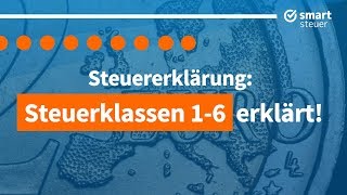 Steuerklassen einfach erklärt – Steuerklasse 1 bis 6 erklärt  smartsteuer [upl. by Yrad]