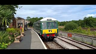 55000 Class 122  At Totnes Riverside Station railfan britishrailways britishrail railtravel [upl. by Airdnala224]