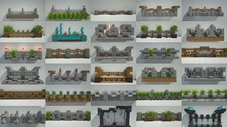 35 Minecraft Fence  Wall Design Ideas [upl. by Alyse517]