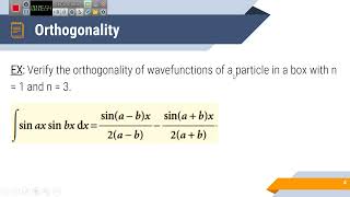 3 Orthogonality expectation value and uncertainty principle [upl. by Oppen]