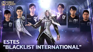 New Skin  Estes quotBlacklist Internationalquot  Mobile Legends Bang Bang [upl. by Rorie538]