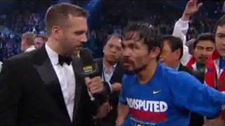 paquiao vs marquez 3 interview after the fight [upl. by Akemat]