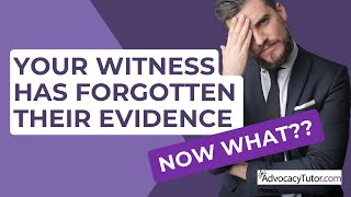 What to Do When Your Witness Forgets Their Evidence [upl. by Linsk]