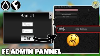 FE Admin amp Ban Pannel Script  Hydrogen and Fluxus  Roblox Mobile Exploiting [upl. by Gracie]