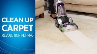 Deep Cleaning with theProHeat 2X® Revolution™ Pet Pro Carpet Cleaner  BISSELL [upl. by Nylodnarb]