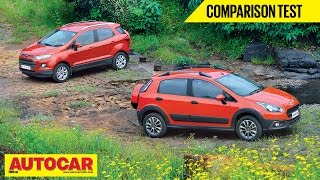 Fiat Avventura vs Ford EcoSport  Comparison Test  Autocar India [upl. by Enitram]