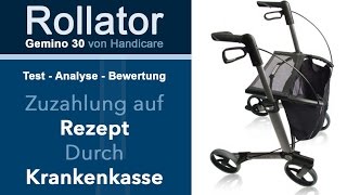 Rollator Gemino 30  Analyse amp Tipps für Krankenkassen Zuzahlung [upl. by Xenophon]