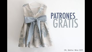 Patrones gratis de vestidos para niñas [upl. by Bonnette]