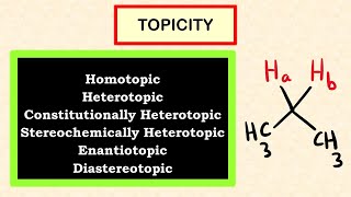 Topicity  homotopic heterotopic enantiotopic diastereotopic  Stereochemistry [upl. by Morrell]