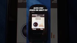 Alcatel flip phone mic and speaker test shorts tech alcatel flipphone 2000s childhood [upl. by Idet967]