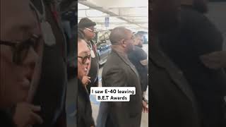 I saw E40 leaving BET Awards the Rapper e40 betawards E40TV [upl. by Hallvard]