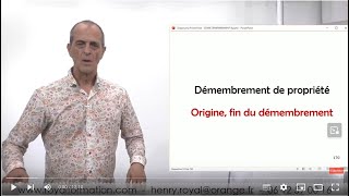 Droit réel de jouissance spécial  un démembrement de propriété particulier [upl. by Neeron]