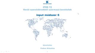 IFRS 15  input módszer készültségi fok alapján feladat  megoldás [upl. by Lianna722]