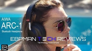 Aiwa Arc1 Bluetooth Headphones Review  Great Sound and Features [upl. by Bearnard]