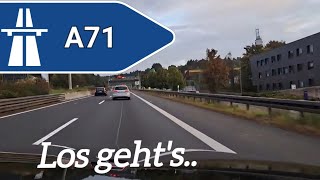 🇩🇪 Deutsche Autobahnen Von Meiningen nach A71 [upl. by Haek250]