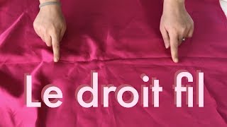 Comment reconnaître le sens du droit fil sur nimporte quel tissu  Info couture📍 [upl. by Marala]