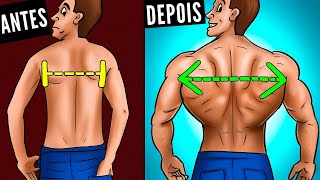 COSTAS LARGAS 10 MELHORES EXERCÍCIOS PARA EXPANDIR DORSAIS  TREINO COMPLETO  CORPO HIPERTROFIADO [upl. by Walkling293]