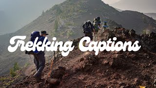 Trekking Captions  Trekking Captions For Instagram  Instagram Trekking Captions  Trekking Quotes [upl. by Leirbag]