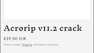 Acrorip v11 crack [upl. by Sugna]