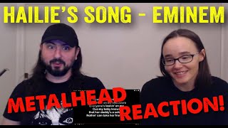 Hailies Song  Eminem REACTION be metalheads [upl. by Windham]